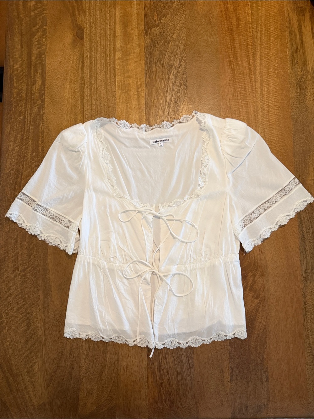 Reformation Blouse Size Small